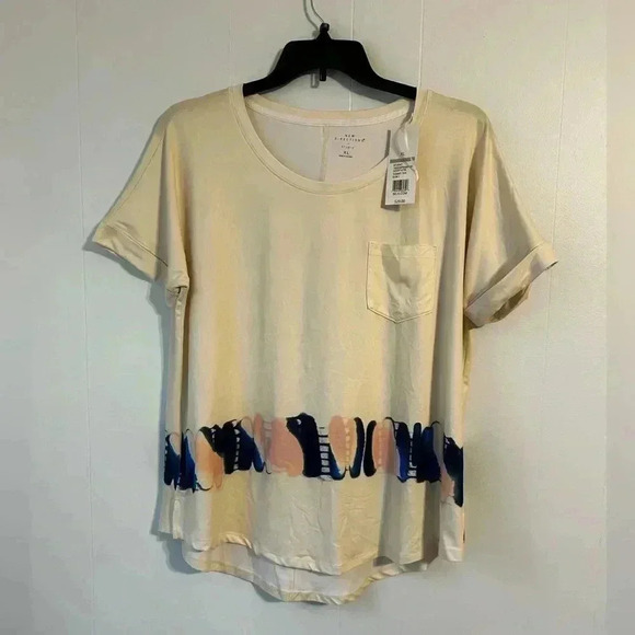 Women’s‎ extra large New Direction top. Short sleeve with pocket. NWT - Picture 1 of 8